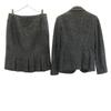 Paul Smith wool blend Skirt suit Setup 38/42 gray BLACK Women Used
