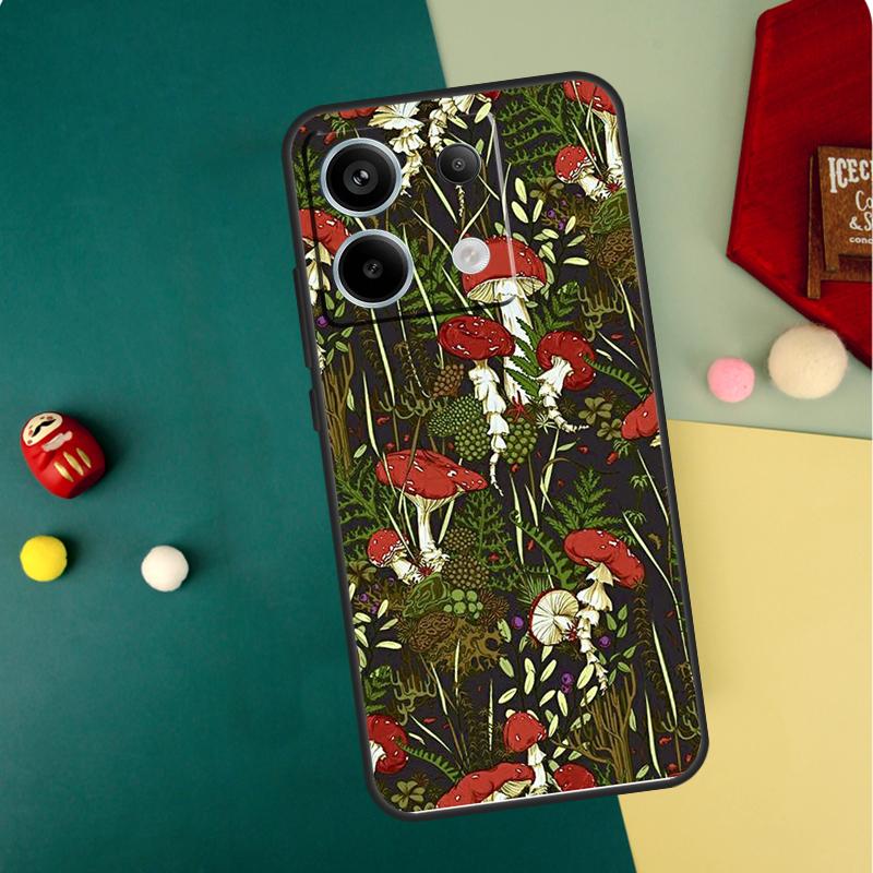 

Trippy Mushroom Case For Redmi Note 13 Pro Plus 9 10 11 12 Pro 10S 11S 12S Redmi 13C 10A 9C 10C 12C Cover Redmi Note 13ProPlus