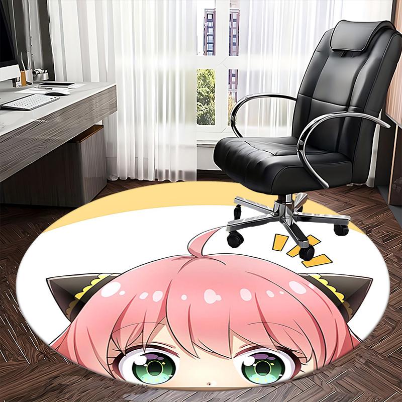 zero two Chair mat Round Rug Office carpet, Non slip, Suitable for Living Rooms, Bedrooms,Decor1205883a