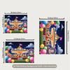 2D Kids Event Background Cloth Carnival Ferris Wheel Banner for Decor