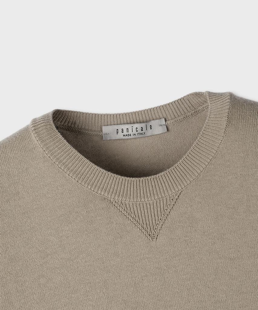 PANICALE Washed Soft Cotton Knit 4 Colors