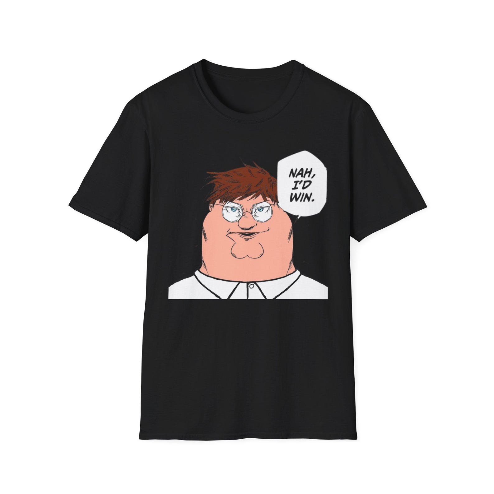 Peter Griffin as Satoru Gojo Nah id Win meme ,JJK clothing, Satoru Gojo Nah id win, Anime tshirt, funny clothing, UNISEX S