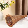 Thanksgiving Cornucopia Basket/ Bread Vintage Fruit Basket Table Decoration for Food Snacks
