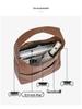 Large Capacity Soft Leather Crossbody Tote Bag for College Students and Ladies, Ideal for Autumn and Winter.