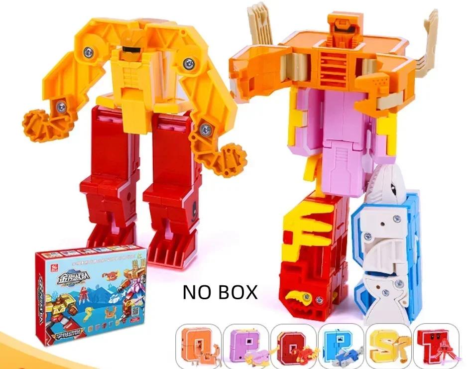 26 Letters A-Z Alfabet Dier Dinosaurus Krijger Vervorming Actiefiguren Transformatie Robot Speelgoed Voor Kinderen Hoge Kwaliteit Cadeau Brinquedos