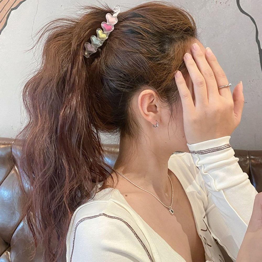 Colorful Hair Clips Frosted Banana Clip Vertical Clip Large Banana Hair Clips  Girl