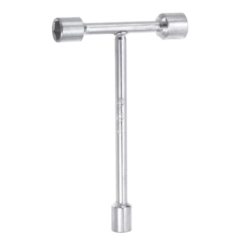 uxcell Three-Way Wrench, 10mm, 12mm, 14mm Socket, T-Handle, for Bicycle Repair and Car DIY