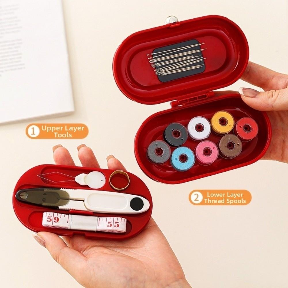 Magnetic DIY Sewing Box Set Portable Hand Sewing Tool Kit Needle And Thread Kit DIY Crafting