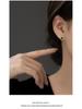 S925 Silver Retro Emerald Diamond Square Earrings - Women's Luxury Green Fashion Jewelry