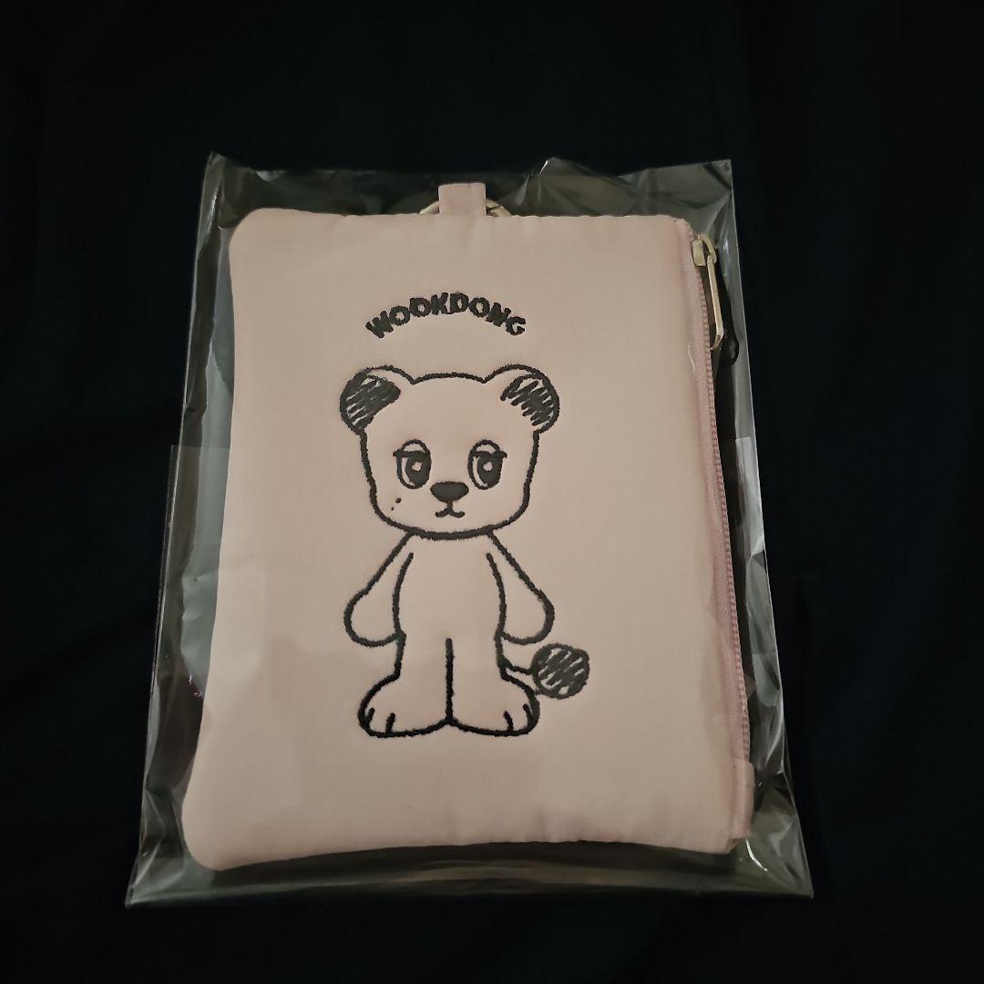 

[USED] Ukdong Korean Pop-Up Card Wallet Key Ring, Pink