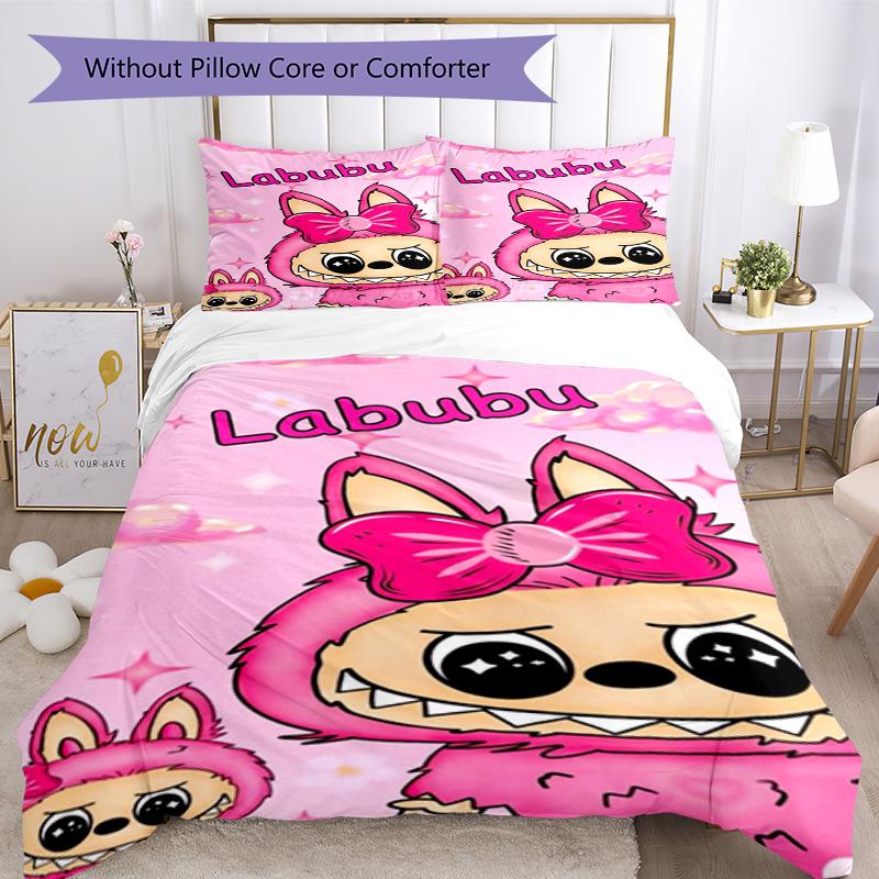 Labubu Bedding Set Suitable For Guest Room Soft Fabric Christmas Gift