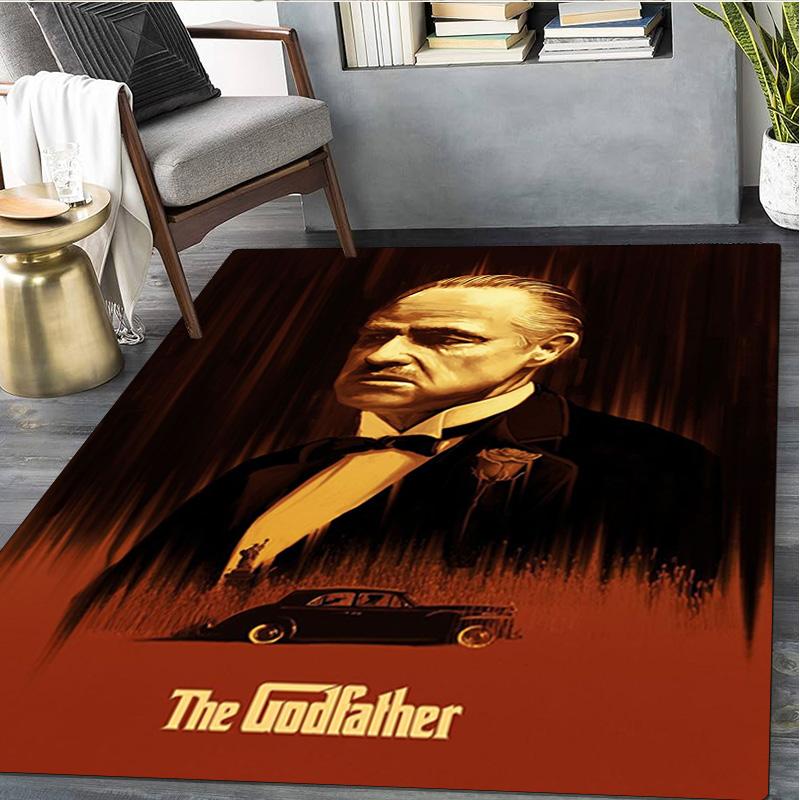 1Pc The Godfather Print Rug - home decoration Carpet For Living Room Bedroom Flooring Computer Chair Area Rug