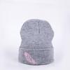 Unisex Winter Beanies Embroidery Feather Pink Balck Knit Hat  Casual Comfortable Woolen Hat Warm Cold-proof Cap
