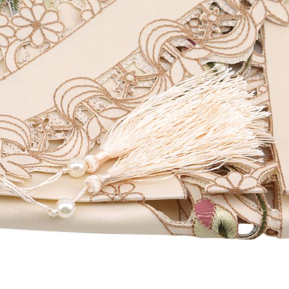 Simple Design Table Runner Flag Shaped Embroidered Polyester Coffee Tea Desk Tablecloth Placemat Decor