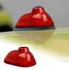 AIRSPEED Carbon Fiber Car Shark Fin Antenna Cover Radio Signal Sticker Accessories Fit Mini Cooper R55 R56 Accessories (Red)