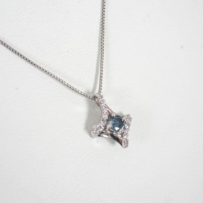 [Used] Pt900/850/Alexandrite/Pendant/Necklace/j41-5