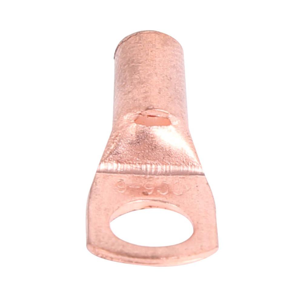 50Pcs Cold-Pressed Copper Ring Lug Terminal Sc6‑6 Copper Ring Lug Terminal  Electrical Wiring