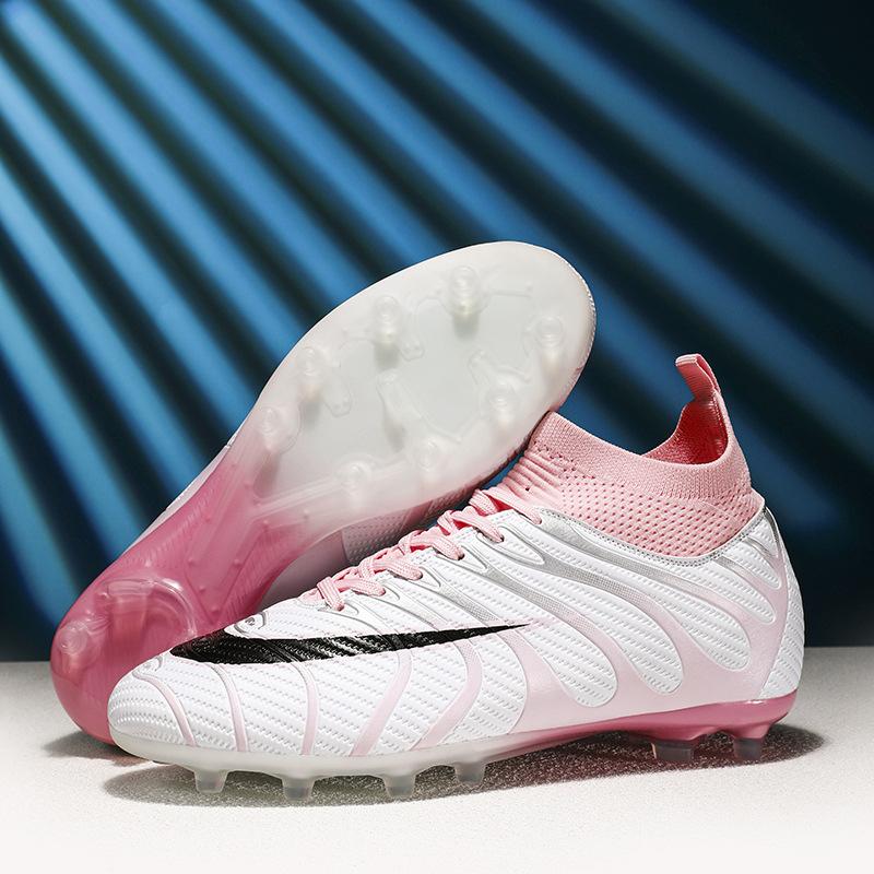 Football Shoes Men's and Women's TF Broken Nails Competition Sports Training Shoes Youth Students Ground Spikes Running Shoes