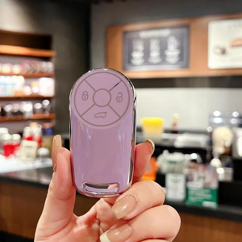 

For Ora Funky Cat Tpu Car Key Cover Black Cat/Victoria/Thenextoracar Car Key Decoration Modification Keychain Accessories