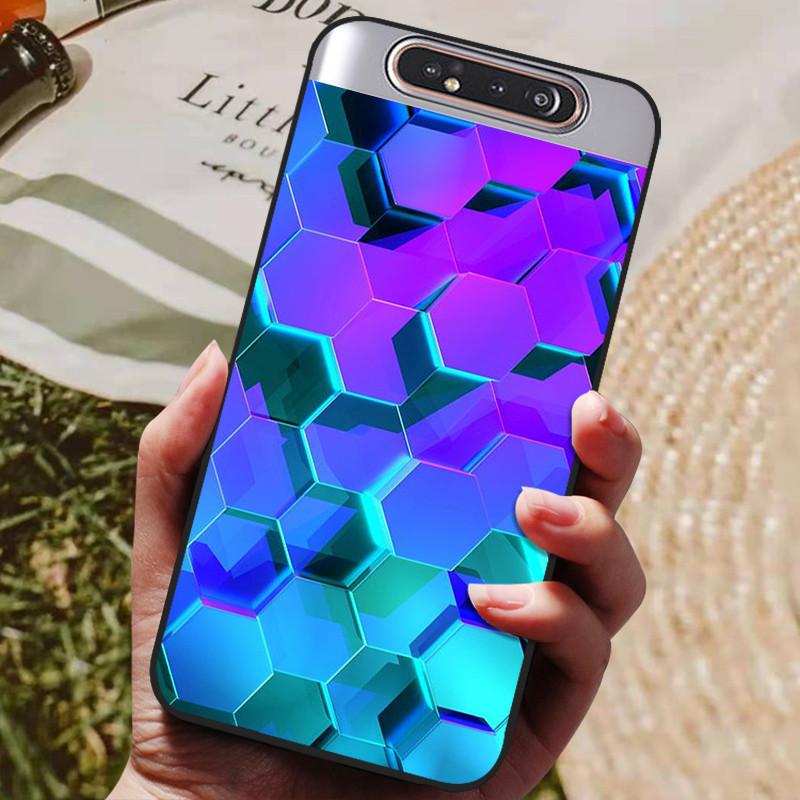 Per Samsung A80 Custodia Cover Posteriore in Silicone Custodia per Telefono Per Samsung Galaxy A80 Custodie per Galaxy A 80 A805F A805 Paraurti Morbido Funda