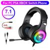 Colorful RGB Noise Cancelling Gaming Headphones For PC PS4 XBOX  7.1 Surround Sound Headset Gamer Helmet with Microphone