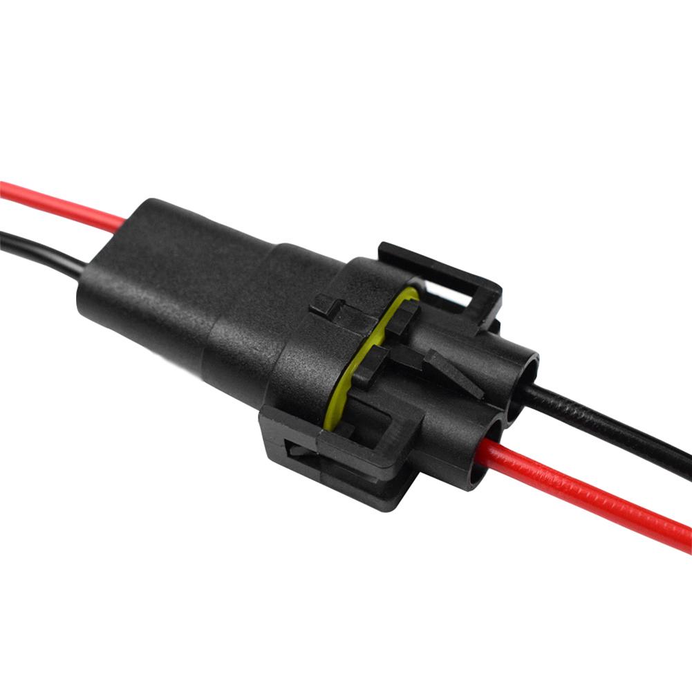 10-2pcs Female Adapter Connector 12-24V H8/H9/H11 Bulb Socket Female Adapter Auto Accessories Universal for Headlight Fog Light