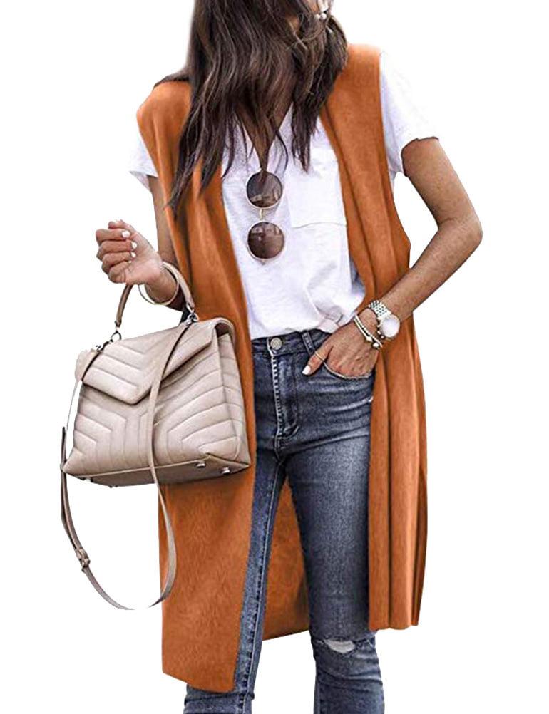 2024 Bestseller Solid Color Fashion Mid-length Vest - Six Colors, Four Sizes Model 8820