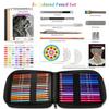 HIFORNY 80 Colored Pencil Set for Adults, 72 Colors, Includes 3 Color Sketchbooks, 0.5mm Mechanical Pencils, and Colorless Blender