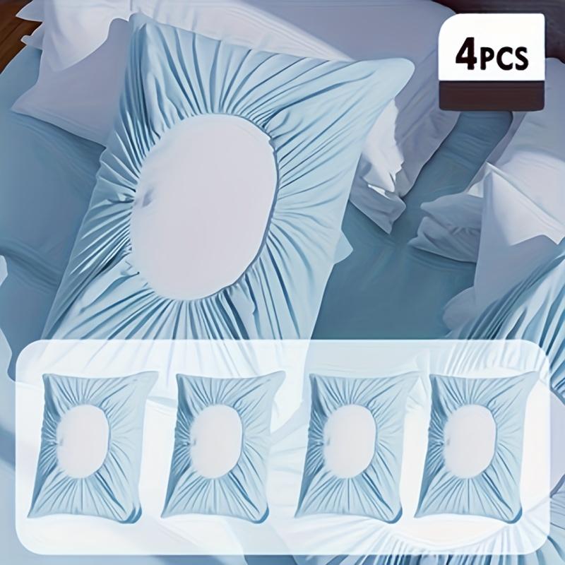 4pcs Soft Travel Pillowcases, Thickened Fabric, Hand Washable for Hotel, Salon, Camping & Travel.