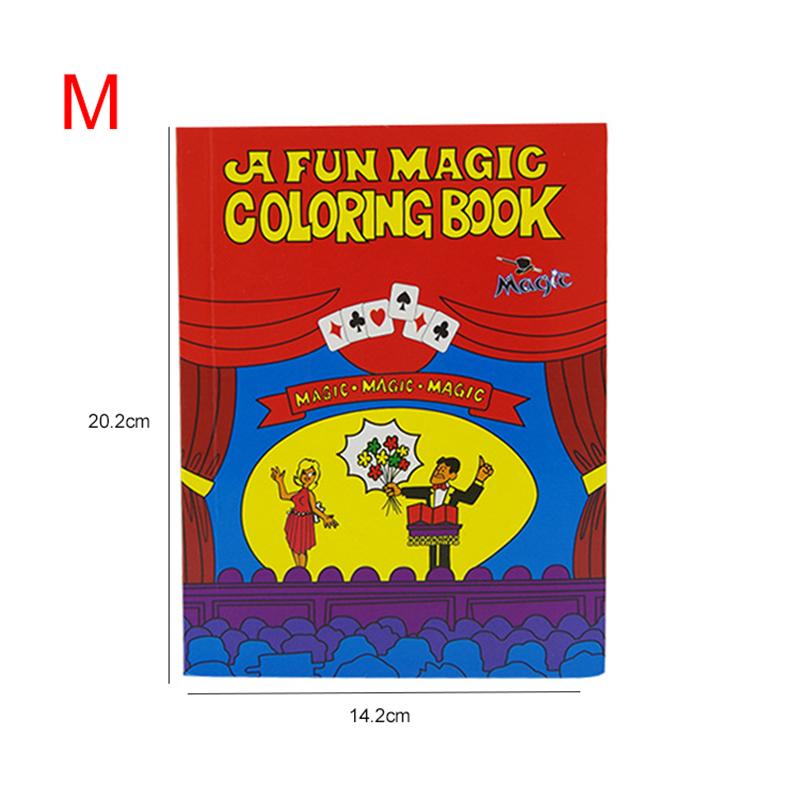 Magic Coloring Book Magic Tricks Magie Book Stage Prop Gimmick Mentalism Funny Simple Magic Props Suitable for Beginners TMZ