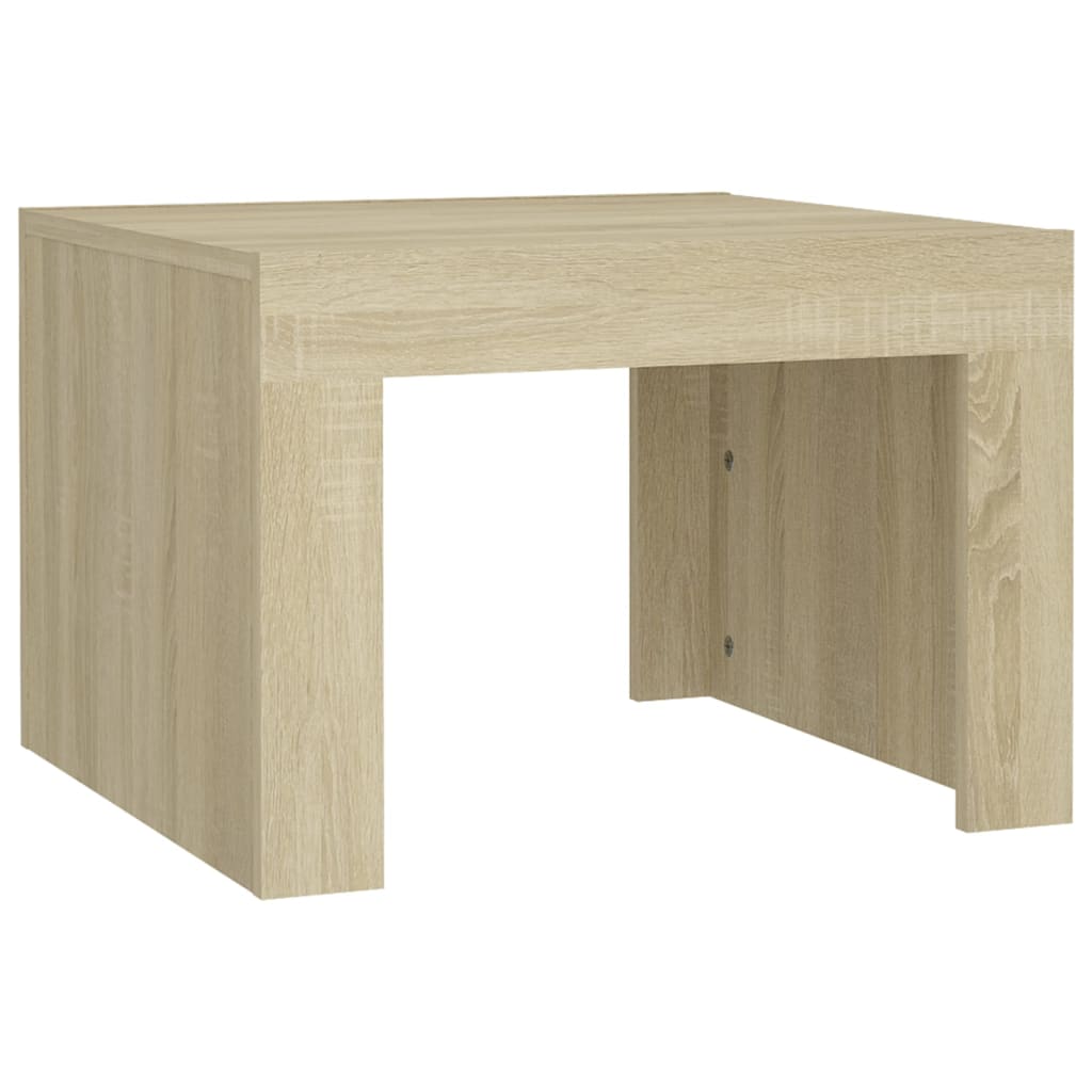  Coffee Table, Sonoma Oak, 50x50x35 Cm, Wood-based Material