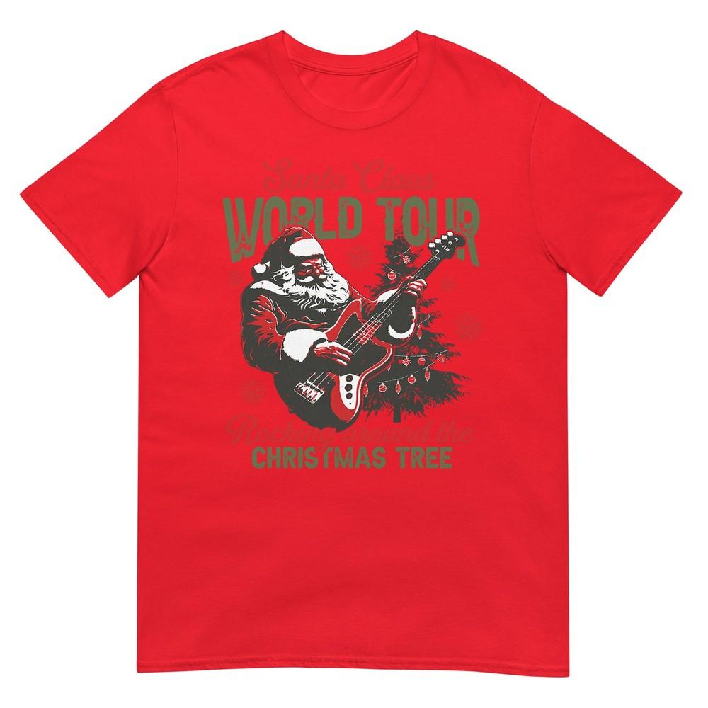 Santa Claus World Tour Rocking Around The Christmas Tree TShirt S