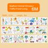 Animal Canvas Children's Drawing Roll DIY Coloring Paper Roll Color Filling Graffiti Paper-cut Painting Educational School