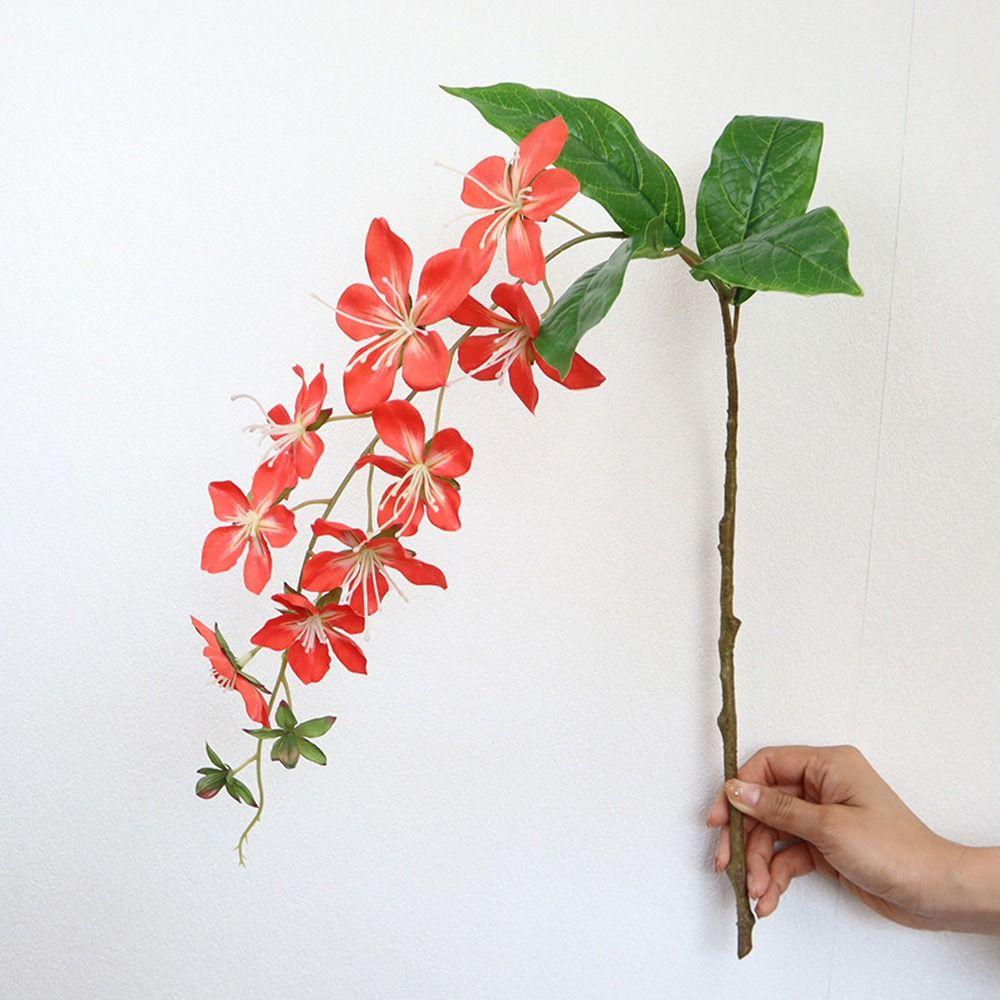 Beautiful 9-head Simulation Jasmine Landscape Colorful Hanging Flowers Scenery Model Like Real Artificial Jasmine Balcony
