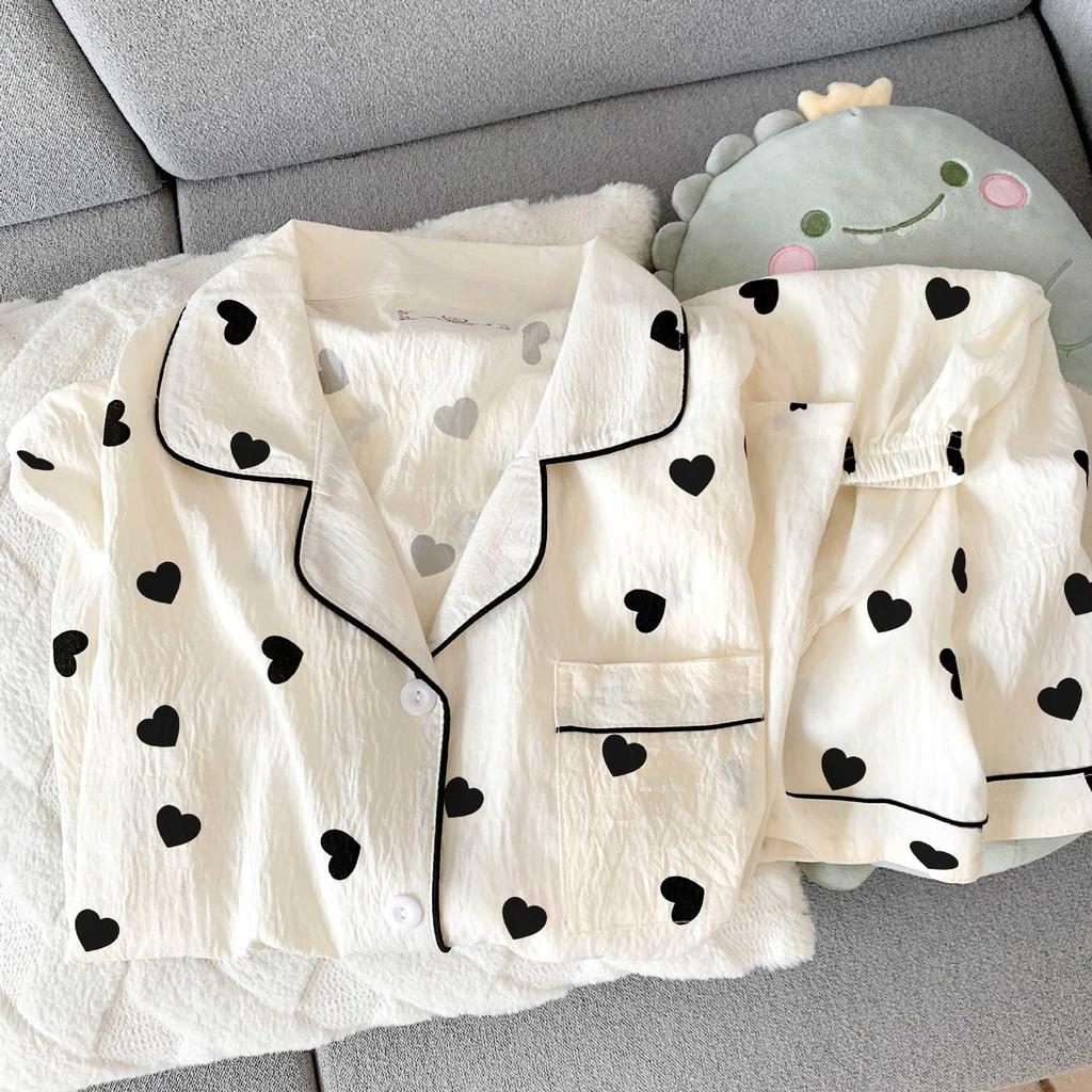Sommer neue Pyjamas Damen kurzärmelig Shorts dünne Wolkenbaumwolle Cartoon niedlich große Größe Koreanische Version Loungewear