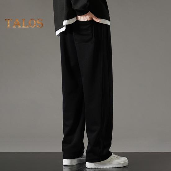 Podzim Jaro Pánské Kalhoty Stahovací Pas Elastický Pas Jednobarevné Kapsy Volné Nadměrná Velikost Rovné Široké Nohavice Sportovní Kalhoty Denní Nošení Ležérní Tepláky