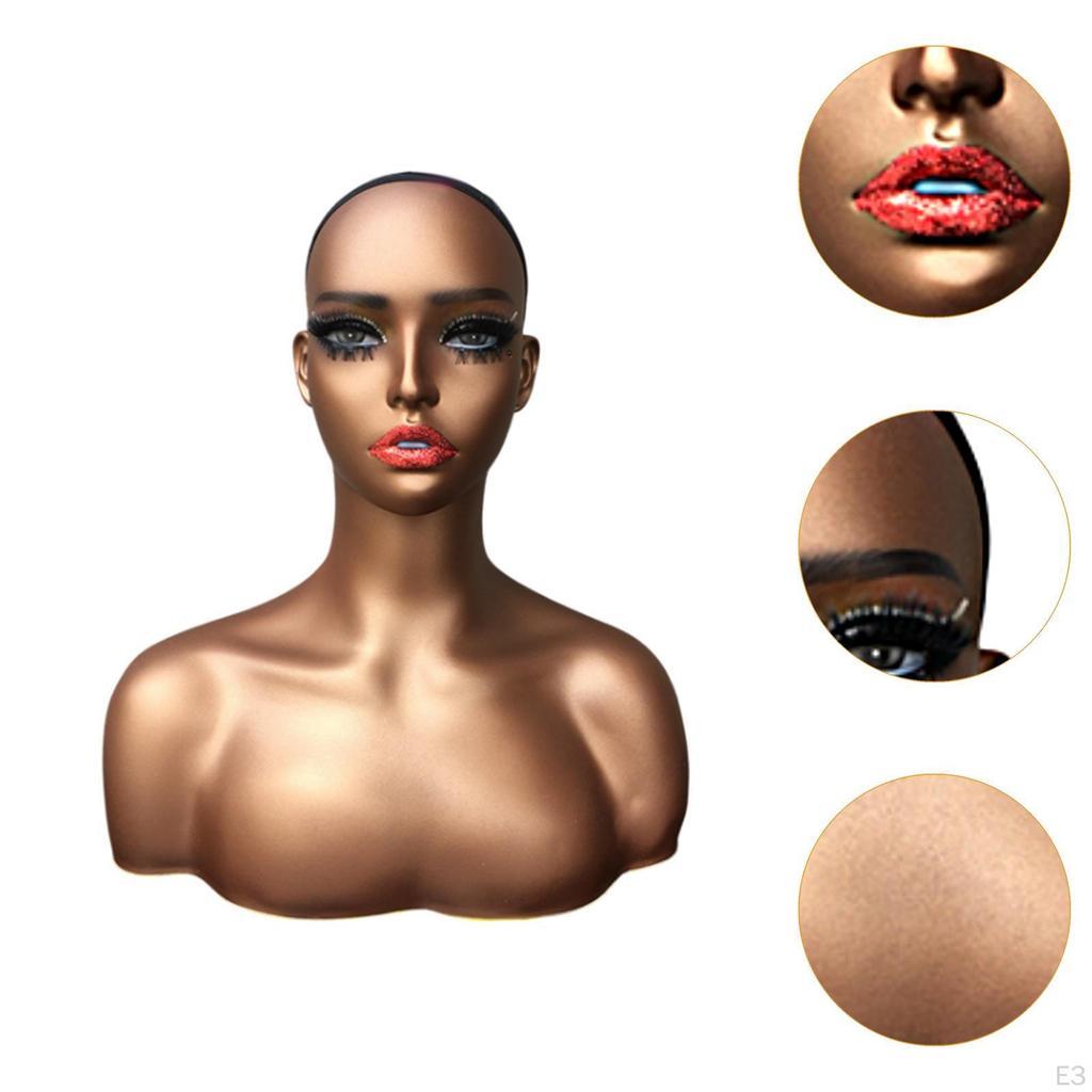 Weiblicher Schaufensterkopf-Ständer für und Zubehör