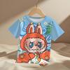 Funny Cartoon Cool Cute 3D Kids Boys Clothes Short Sleeve Casual Streetwear Girl Fashion