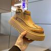 Stivaletti invernali da esterno con suola spessa, rialzati, casual, stile Chelsea