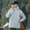 FAPAI Men's Thin Fleece Lined Hooded Outdoor Sports Jacket