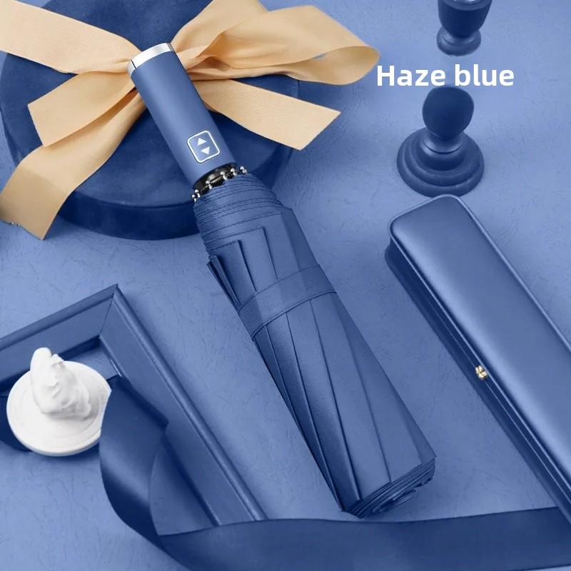 

Автоматический складной зонт 10 спиц трехсложный деловой зонт ветрозащитный черный клей уличный солнцезащитный рекламный зонт Specification