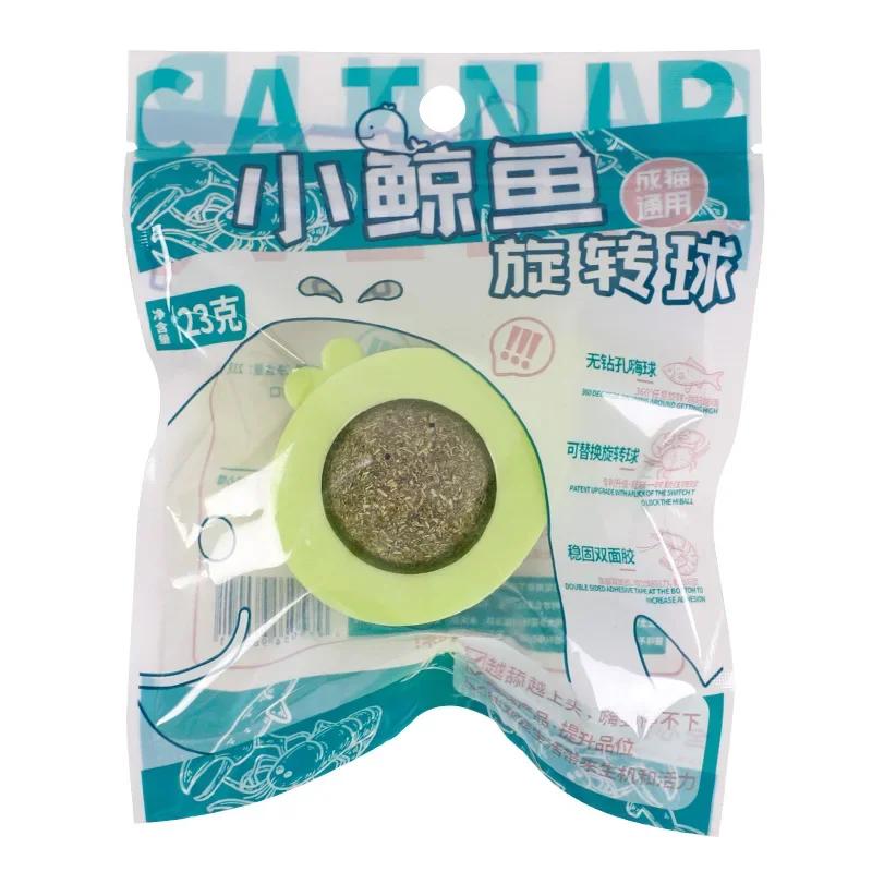 Кошачья мята настенный шарик для лизания сферическая игрушка для чистки зубов кошка кошачья мята вращающийся шарик для лизания котят товары для животных настенные лакомства