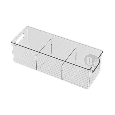 PET Refrigerator Organiser Transparent Modular Food Container for Fridge Space Saving Kitchen Storage Solution