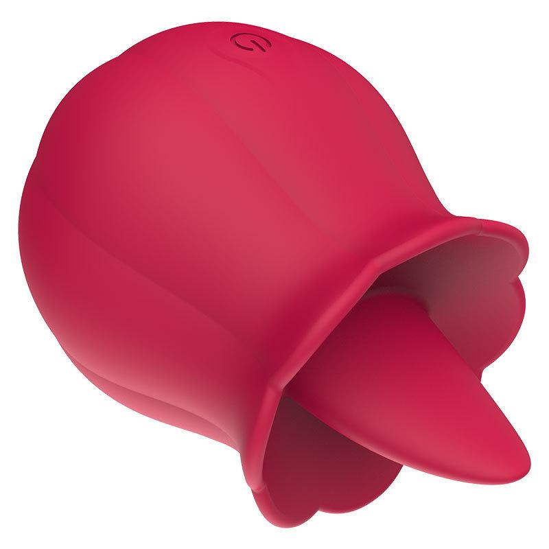 Pumpkin Rose Vibrating Egg: Women's Erotic Massager with Suction & Licking Functions