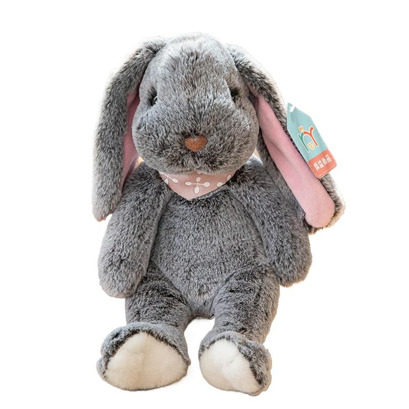 

Милый кролик с длинными ушами, мягкие плюшевые игрушки, спящий милый кролик, мультяшные плюшевые игрушки для девочек, подушка для успокоения ребенка, подарок на день рождения 35cm