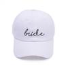 Woman Cap Summer Bachelorette Party Hats Bride Squad Dad Caps BABE Wedding Shower White Embroidered Baseball Cap for Bridal