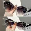 Neutral-Style Cat-Eye Oversized Sunglasses Fashionable Casual Design Sunglasses Women's Outdoor Sun Protection Sunglasses