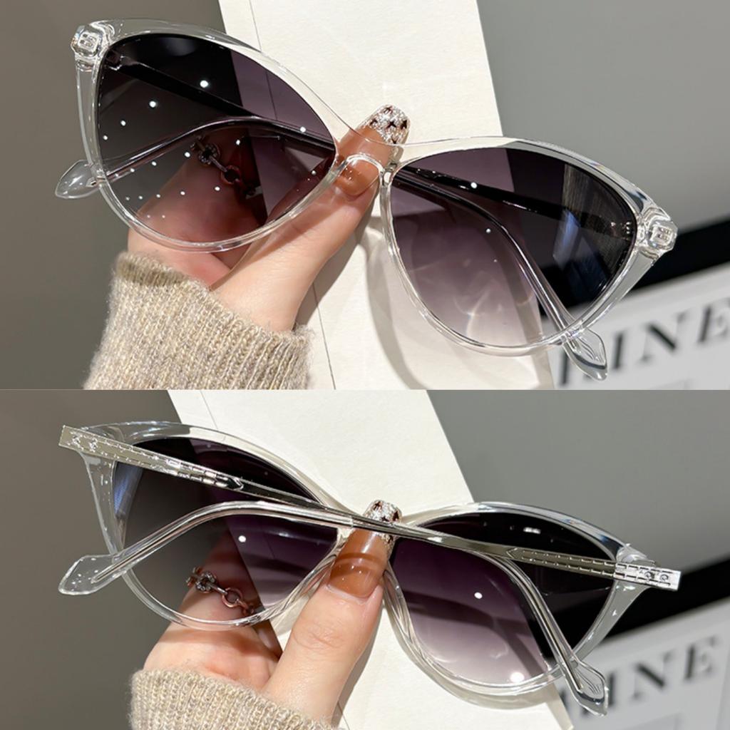 Neutral-Style Cat-Eye Oversized Sunglasses Fashionable Casual Design Sunglasses Women's Outdoor Sun Protection Sunglasses