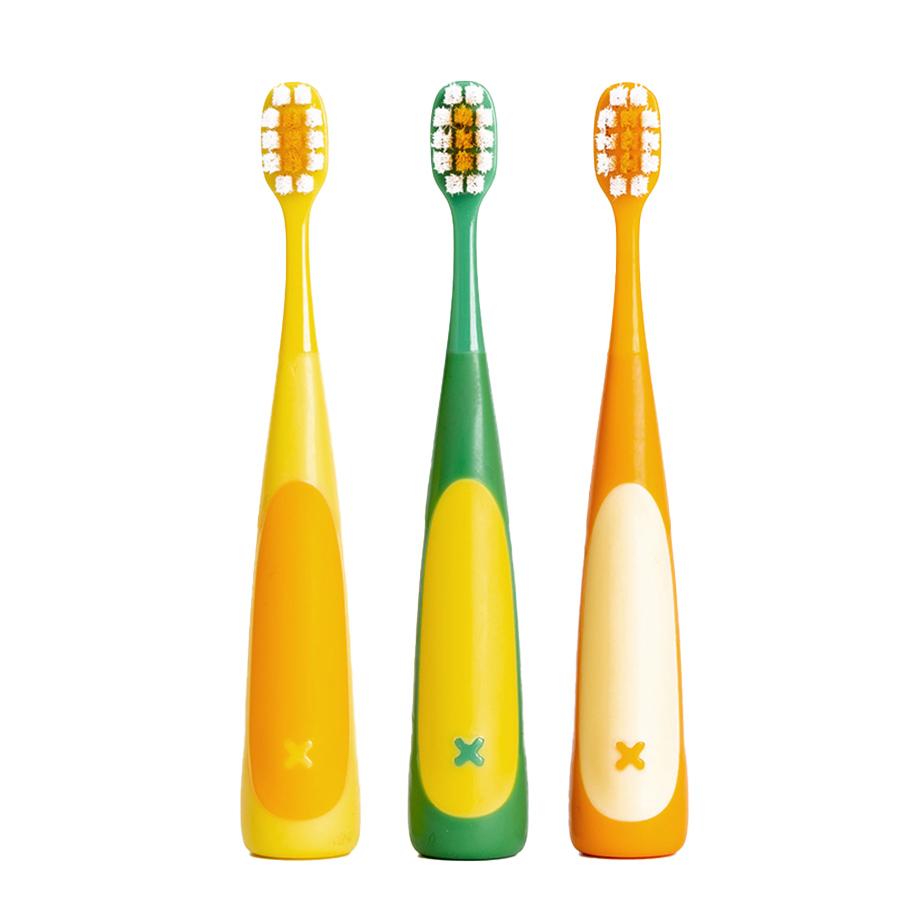 

6 шт. Детская мануальная зубная щетка, Милый мультяшный дизайн динозавра, Мягкая щетина, Для 3-12 лет