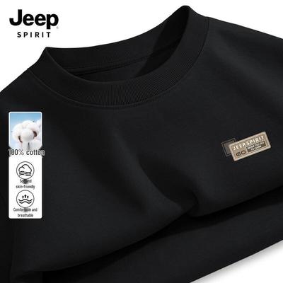 JEEP SPIRIT Men's Cotton Long Sleeve T-Shirt